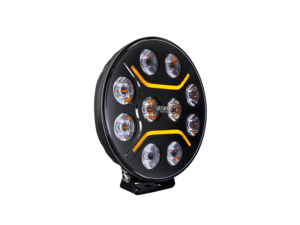 Strands Dark Knight Intense 9 Zoll LED Fernlicht - mit orange und weißem LED Standlicht - für 12 & 24 Volt Betrieb - EAN: 7323030186807