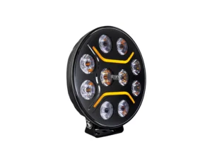 Strands Dark Knight Intense 9 inch LED verstraler - met oranje en wit LED stadslicht - voor 12 & 24 volt gebruik - EAN: 7350133816379