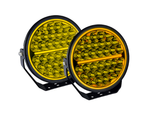 Strands Siberia Bush Ranger 9 inch - high beam for 12 and 24 volt use with YELLOW glass - EAN: 7323030185343