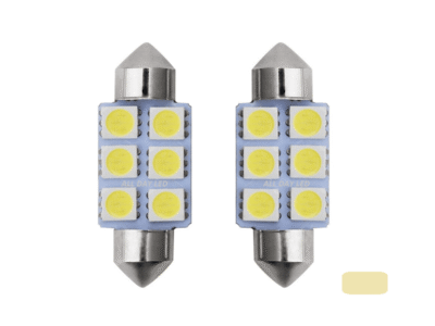 Festoon LED Röhrenlampe 36mm für 24 Volt Betrieb - Farbe 3000K warm weiß Halogenfarbe - EAN: 6090542299271