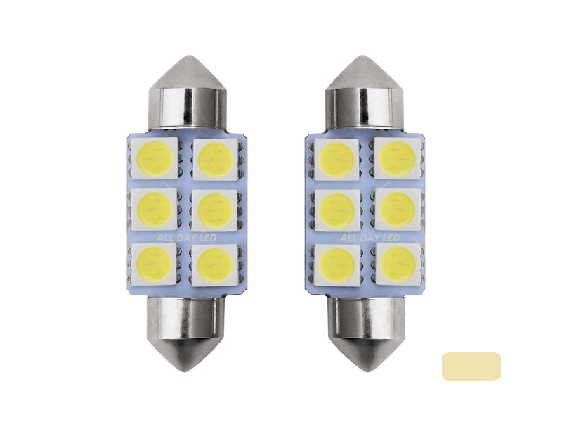 Festoon LED buislamp 36mm voor 24 volt gebruik - kleur 3000K Warm Wit halogeen kleur - EAN: 6090542299271