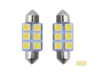 Festoon LED buislamp 41mm voor 24 volt gebruik - kleur 3000K warm wit - EAN: 6090543114191 