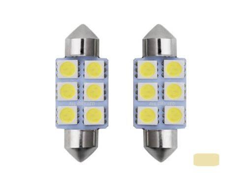 Festoon LED buislamp 41mm voor 24 volt gebruik - kleur 3000K warm wit - EAN: 6090543114191 