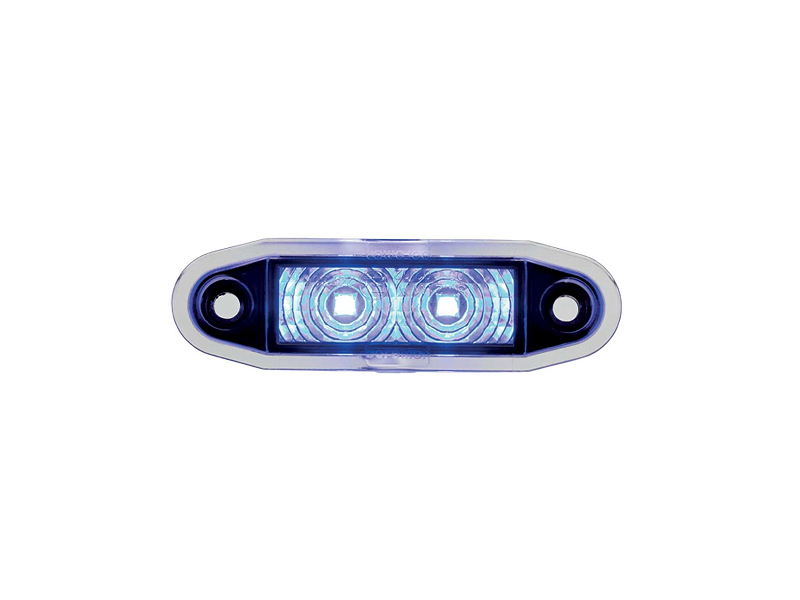 Hertogin sieraden Dag Boreman LED lamp blauw - helder glas - All Day Led - 12&24 Volt
