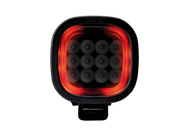 Strands President LED werklamp 35w met rood standlicht - geschikt voor 12 & 24 volt gebruik - ADR certificaat - LED werklamp voor auto, vrachtwagen, aanhanger, tractor en meer - EAN: 7323030185350