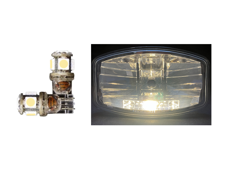 T10 LED Lampe warmweiß 3000K - geeignet für 12 und 24 Volt Betrieb - Standlicht Innenbeleuchtung für PKW, LKW, Wohnmobil, Motorrad, Wohnwagen und mehr EAN: 6090544885892