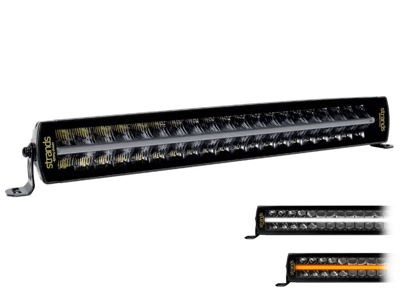 Strands Siberia Outlaw UDX 22'' LED Balken - LED Lampe mit orange-weißem Standlicht - geeignet für 12 & 24 Volt Betrieb - mit Offroad-Modus - EAN: 7350133814146