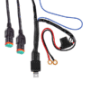 Strands kabel kit met 2x DT2 stekker - met 12V relais voor 40 Ampère- EAN: 7323030180096