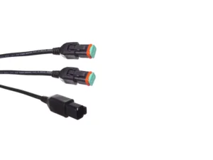 Strands DT2 splitter cable - a cable with 2* female DT2 connections and 1 male connection - for 12 & 24 volts - EAN: 7323030180102