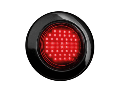 Strands IZE LED Rücklicht mit Brems- und Positionslichtfunktion rund in Dark Knight Ausführung - LED Lampe für 12 & 24 Volt Betrieb - EAN: 7323030187477