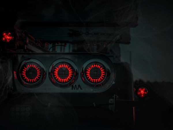 Strands IZE LED rear light RIGHT in Dark Knight version - LED lamp for 12 & 24 volt use - EAN: 7323030187491