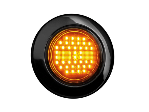 Strands IZE LED Blinker rund in Dark Knight Version - LED Lampe für 12 & 24 Volt Betrieb - EAN: 7323030187507