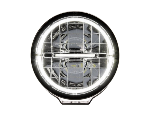 WAŚ W116 full LED spotlight with LED position light RING STRIPe for 12 & 24 volt use - EAN: 5903098970345