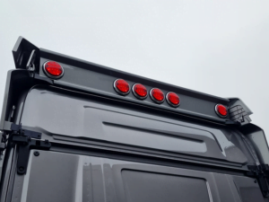 AEB LED rear fog light mounted in a Scania bumper that is mounted against the cabin EAN: 5414184270039