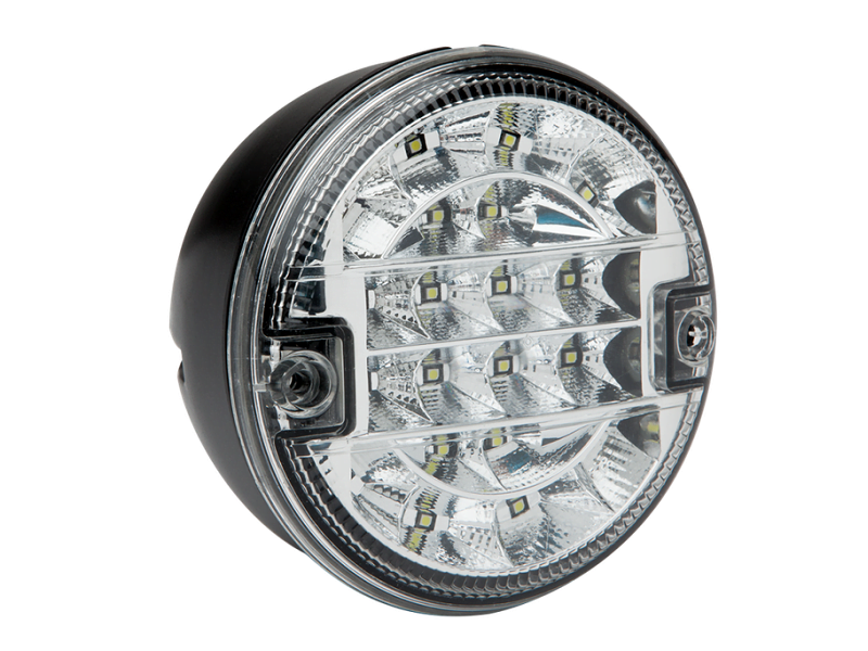 AEB LED reversing light - suitable for 12 & 24 volt use - supplied with mounting bolts - EAN: 5414184270053