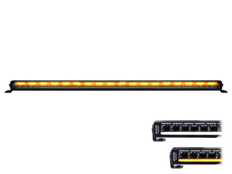 Strands Siberia Night Guard single row 38inch - LED bar 38'' met standlicht en ingebouwde flitser - voor 12 & 24 volt gebruik - LED verstraler auto, vrachtwagen, camper, tractor en meer - EAN: 7323030187071