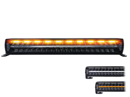 Strands Siberia Night Guard zweireihig 22 Zoll - LED-Leiste mit Standlicht und eingebautem Blitz - für 12- und 24-Volt-Verwendung - LED-Scheinwerfer für PKW, LKW, Wohnmobil, Traktor und mehr - EAN: 7323030187095