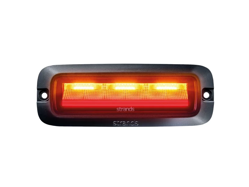 Strands Siberia MO tail light 30W with LED strobe - LED 4 chamber tail light for 12&24 volt use - with separate mounting frame - EAN: 7350133814603 - STRANDS SKU: 809225
