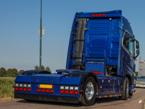 Volvo FH4 truck rear bumper with LED lighting