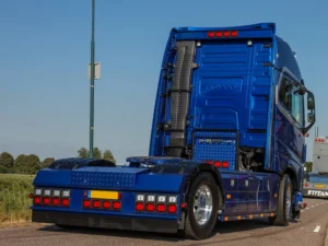 Volvo FH4 truck rear bumper with LED lighting