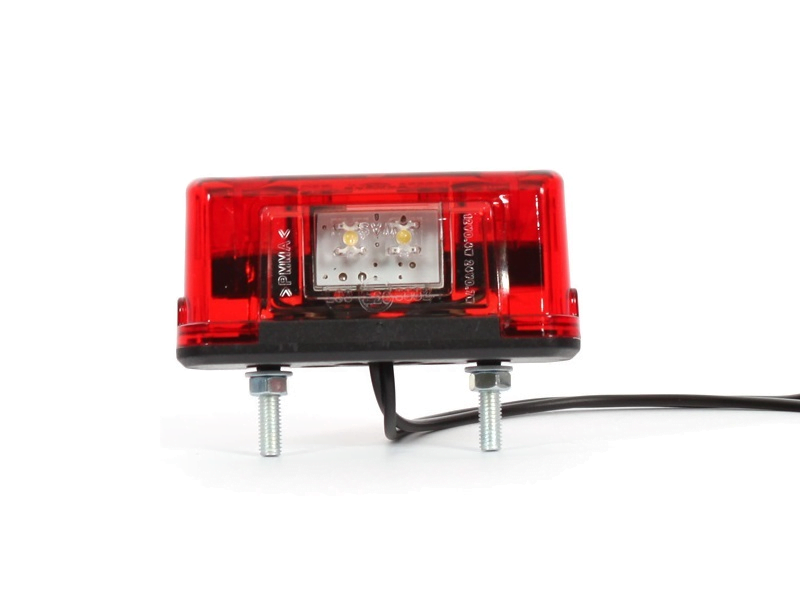 WAŚ W53 LED Kennzeichenleuchte - Kennzeichenbeleuchtung für 12 & 24 Volt - geeignet für PKW, Anhänger, Traktor, Wohnmobil, Wohnwagen, LKW und mehr - EAN: 5907465122382