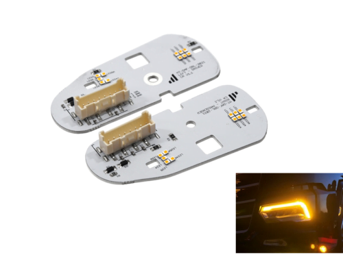 DAF NG LED daytime running lights ORANGE - LED DRL unit for DAF XF, XG and XG+ - suitable for models from 2021+ - EAN: 6090543927906