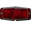 Dubbelbrander met ROOD glas - Nedking dubbelbrander met dubbele BA15S lampfitting - voor 12 & 24 volt - EAN: 6090441493466
