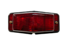 Dubbelbrander met ROOD glas - Nedking dubbelbrander met dubbele BA15S lampfitting - voor 12 & 24 volt - EAN: 6090441493466