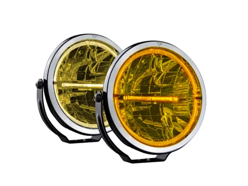 Strands Ambassador Vollstrahler LED mit GELBEM Glas – LIMITED EDITION – mit farbwechselbarem LED Standlicht – für 12- und 24-Volt-Betrieb EAN: 7323030185329
