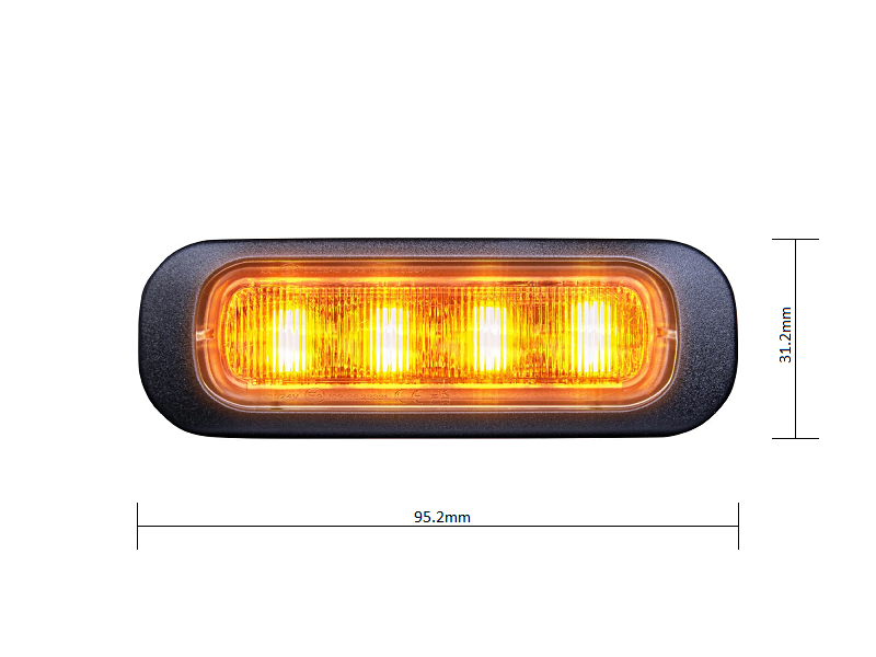 Strands Dark Night LED Rückfahrscheinwerfer mit ECE R148