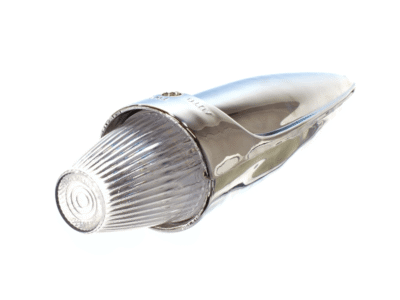 Nedking LED Torpedo Topleuchte Chrom WEISS mit klarer Kappe - Amerikanische LKW Beleuchtung mit Chromgehäuse - geeignet für 24 Volt - EAN: 6090543691609