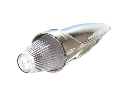 Nedking LED torpedo toplamp chroom WIT met heldere kap - Amerikaanse vrachtwagen verlichting met chrome behuizing - geschikt voor 24 volt - EAN: 6090543691609