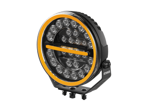 Strands Firefly voll LED Scheinwerfer 9 Zoll – Ein revolutionäres Fahrlicht, das durch die Verschmelzung mit Ihrem Fahrzeug hervorsticht – SUPERDIK – geeignet für PKW, LKW, Wohnmobil, Traktor und mehr – funktioniert mit 12 und 24 Volt – EAN: 7350133816324