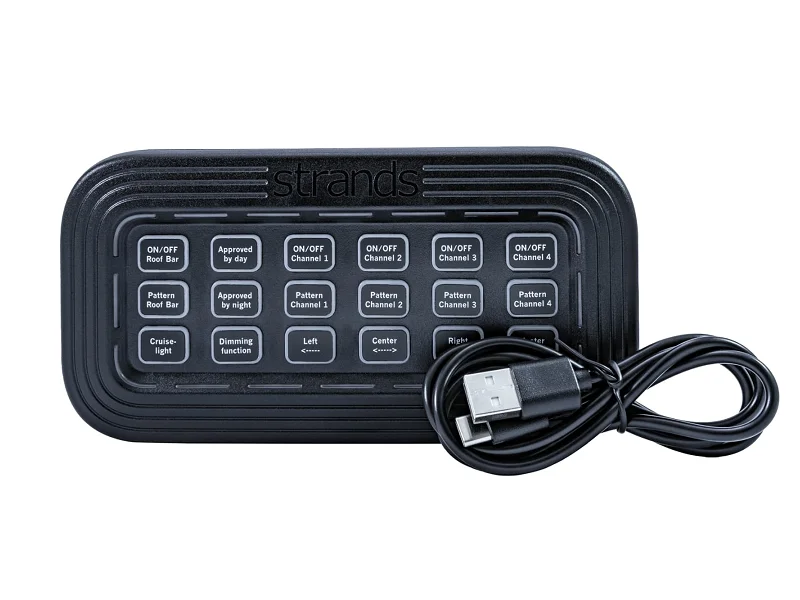 Strands Cruise Light remote control wireless - remote control suitable for the CL Beacon bars from Strands - receiver has 6 input ports and can handle a maximum of 700w - EAN: 7350133815556