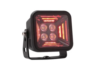 Strands Dark Knight Fortex LED werklamp met 3 kleuren WIT - Werklamp met ROOD standlicht die geschikt is voor 12 en 24 volt gebruik - EAN: 7350133816294
