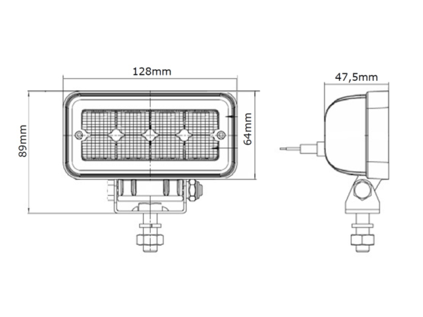 Afmetingen tekening van de ADL12274 - EAN: 8720364580278