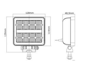 Dimensions drawing of the ADL12275 - EAN: 8720364580247