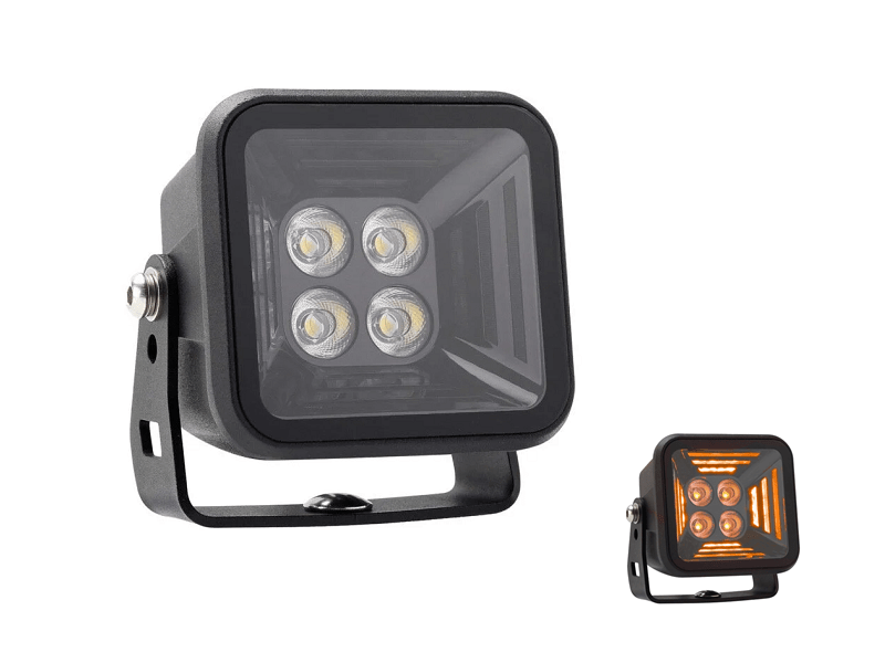 Strands Dark Knight Fortex LED werklamp met 3 kleuren WIT - Werklamp met AMBER standlicht die geschikt is voor 12 en 24 volt gebruik - EAN: 7323030001131