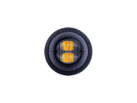 Strands Dark Knight Gloria flush mount strobe with dark lens in ORANGE color - LED warning light for 12 and 24 volt use - Strands 850419 - EAN: 7350133816621