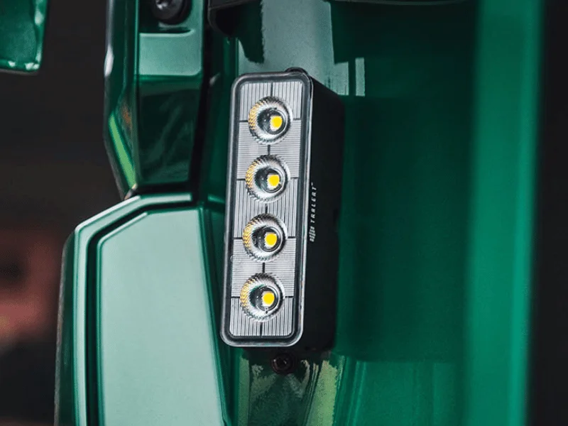 DAF XG+ truck with LED work light in the entry compartment