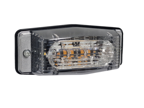 M-LED Doppelbrenner KLAR – VOLL LED Doppelbrenner mit ORANGE-WEIßEM Licht, das die Gütezeichen ECE R148 und ECE R65 trägt – Doppelbrenner mit LED-Blitz für 12- und 24-Volt-Nutzung – M-LED ZM333
