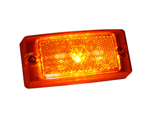 M-LED classic Markierungsleuchte ORANGE – VOLLSTÄNDIGE LED-Blockleuchte für beispielsweise einen Lichtbalken oder Seitenschweller für PKW, Transporter, LKW und mehr – mit ECE R148- und ECE R150-Gütezeichen – Markierungsleuchte für 12- und 24-Volt-Betrieb – ersetzt Hella 2PS 004 361-001 und 2PS 002 727 -001 - M-LED ZM365