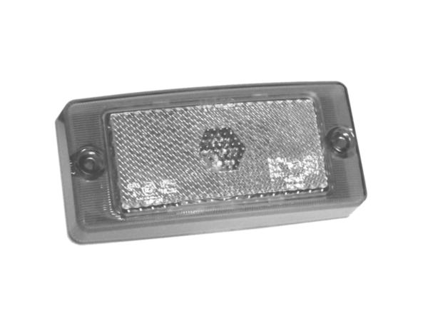 M-LED classic Markierungsleuchte ORANGE mit KLAREM GLAS – VOLLSTÄNDIGE LED Blockleuchte für beispielsweise einen Lichtbalken oder Seitenschweller für PKW, Lieferwagen, LKW und mehr – mit ECE R148- und ECE R150-Gütezeichen – Markierungsleuchte für 12- und 24-Volt-Betrieb – ersetzt Hella 2PS 004 361-001 und 2PS 002 727-001 - M-LED ZM366