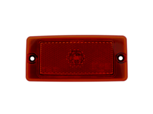 M-LED classic markeringslamp ROOD - FULL LED bloklamp voor bijvoorbeeld een lichtlat of side skirt voor auto, bestelwagen, vrachtwagen en meer - met ECE R148 en ECE R150 keurmerk - markeringslamp voor 12 en 24 volt gebruik - vervangt Hella 2TM 004 361-021 - M-LED ZM367