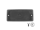 FULL LED block light WHITE with DARK GLASS