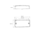 Dimensions of the ADL20370 - with ECE R148 approval mark - marker light for 12 and 24 volt use - replaces Hella 2PG 004 361-011 and 2PG 002 727-021 - M-LED ZM370