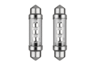 Festoon LED tube lamp 24V WHITE - LED interior lamp that fits into a tube lamp connection - to be mounted in truck, trailer and camper if connected to 24V - LED lamp is equipped with 6 LED points - EAN: 7448154612664