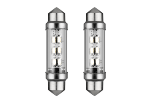 Festoon LED tube lamp 24 volt WHITE - LED interior lamp that fits in a tube lamp socket - can be mounted in truck, trailer and camper if it is connected to 24 volts - LED lamp is equipped with 6 LED points - EAN: 7448154612664