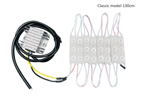 LED strip voor CLASSIC / OLD SCOOL model lichtbak met een lengte van 130cm - geschikt voor een RETRO DESIGN NEDKING lichtbak - werkt op 12 en 24 volt - geleverd met POWERUNIT - EAN: 6438203003162