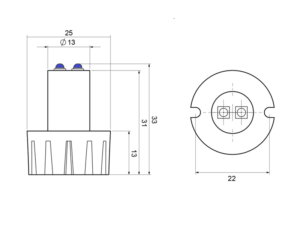 Technische Zeichnung ADL26315-BL